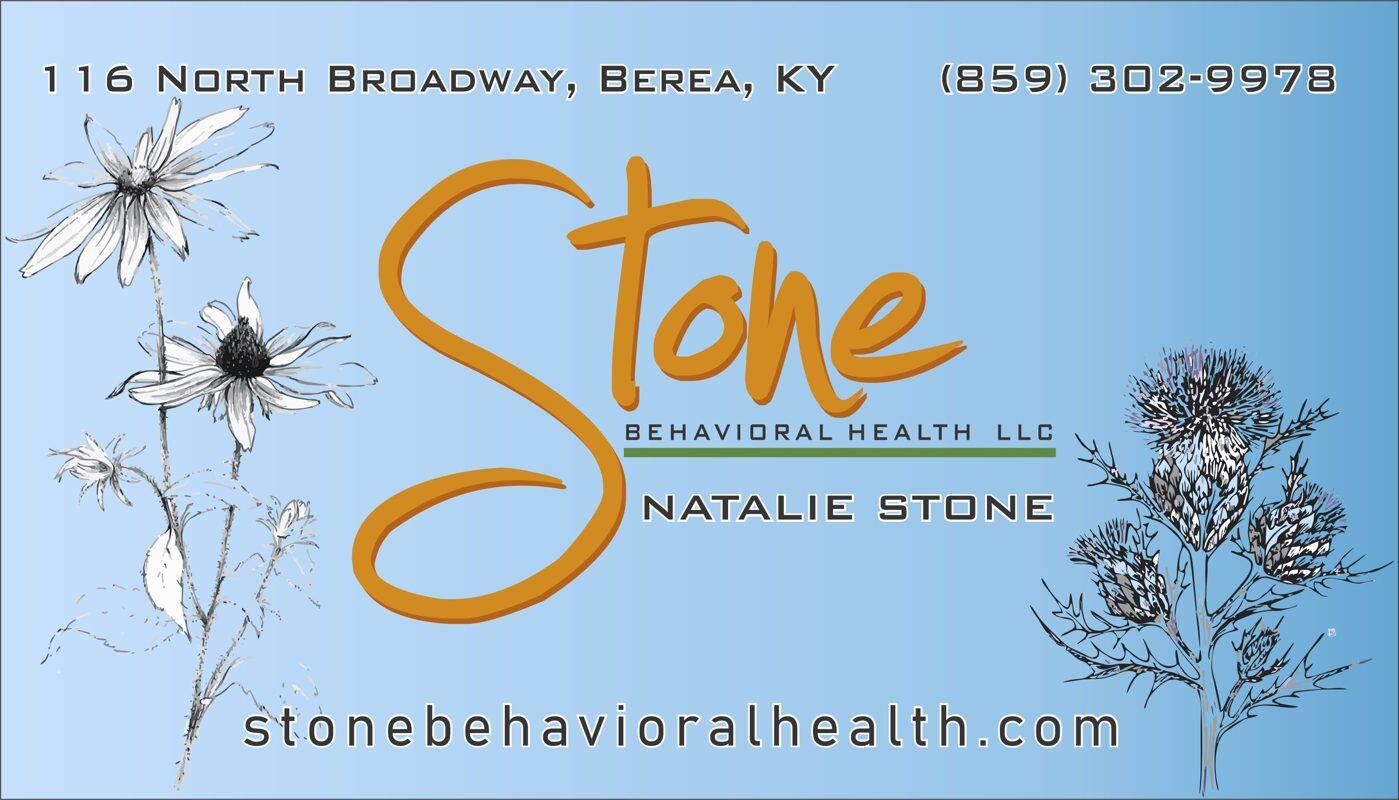 Stone Behavioral Health business card — Berea, KY